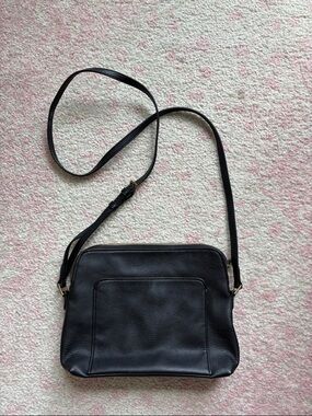 Target Black Pebbled Leather Crossbody Bag